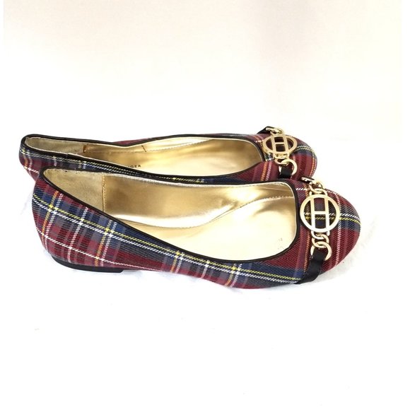 Tommy Hilfiger Shoes - Tommy Hilfiger Size 7.5 Plaid Flats Shoes